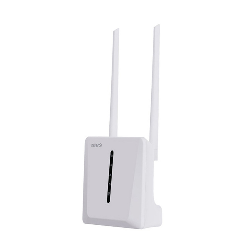 مودم روتر خانگی 4.5G نتربیت مدل NW-661D با باتری 2500 میلی‌آمپرساعتی، پشتیبانی از 32 کاربر، سرعت 1200 مگابیت بر ثانیه، دو آنتن 5dBi خارجی، پورت‌های گیگابیتی LAN و WAN، رمزگذاری WPA/WPA2-PSK و فایروال داخلی NAT/SPI
