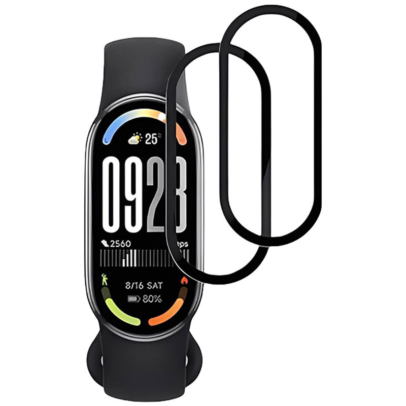 محافظ صفحه نمایش گوف مدل PMMA مناسب برای ساعت هوشمند شیائومی Mi Band 8 بسته دو عددی