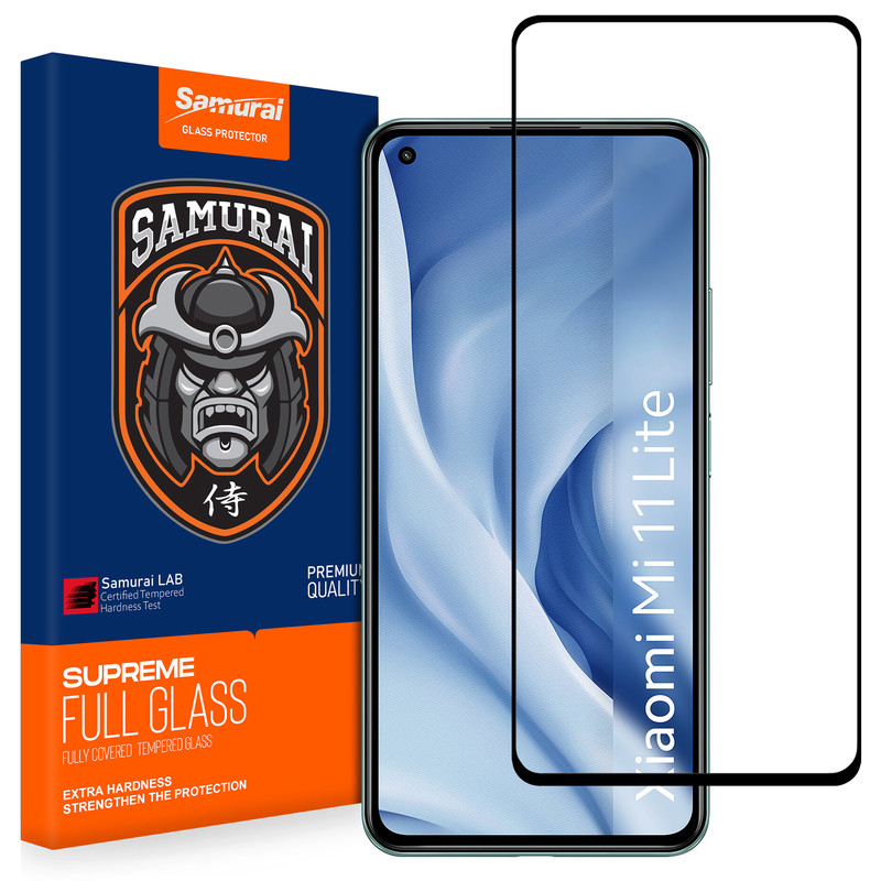 محافظ صفحه نمایش شیشه ای سامورایی مدل ovglass مناسب برای گوشی موبایل شیائومی 11 Lite / 12 Lite