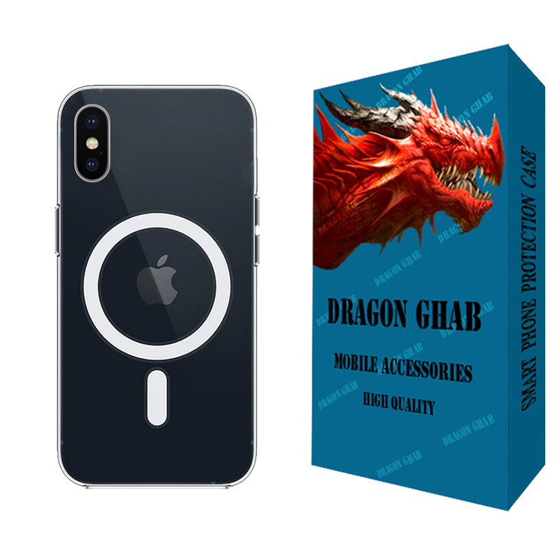 کاور دراگون قاب مدل مگ سیف مناسب برای گوشی موبایل اپل iPhone X