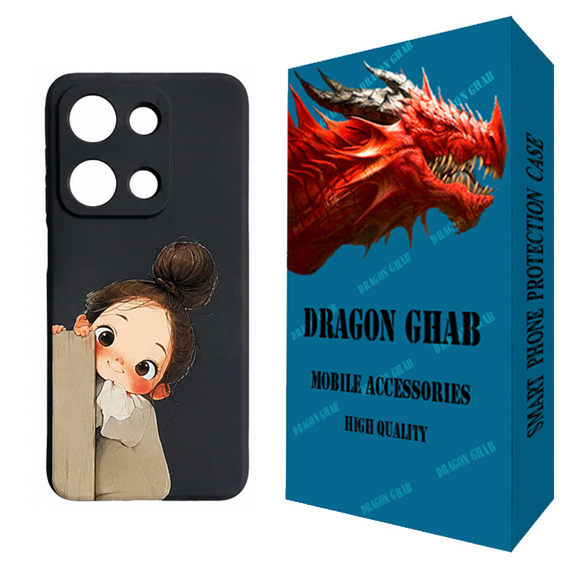 کاور دراگون قاب مدل CHPD کد B - 003 مناسب برای گوشی موبایل شیائومی Redmi Note 13 Pro 4G / Note 14s