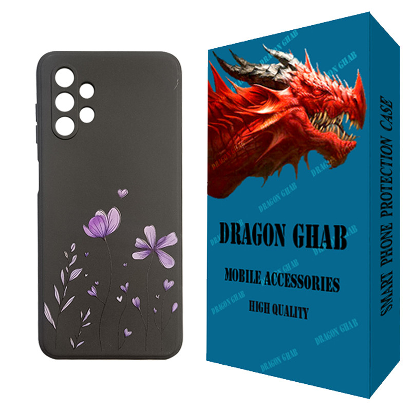 کاور دراگون قاب مدل CHPD طرح Black کد 001 مناسب برای گوشی موبایل سامسونگ Galaxy A13 4G