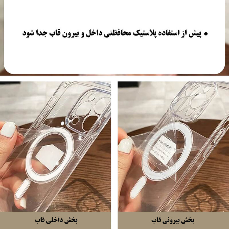 کاور گرین گارد مدل CR_Magsafe کد Clear 47 مناسب برای گوشی موبایل سامسونگ Galaxy Z Filip 6