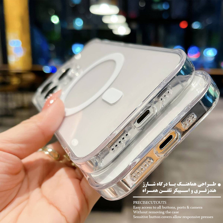 کاور گرین گارد مدل CR_Magsafe کد Clear 47 مناسب برای گوشی موبایل سامسونگ Galaxy S24 Ultra