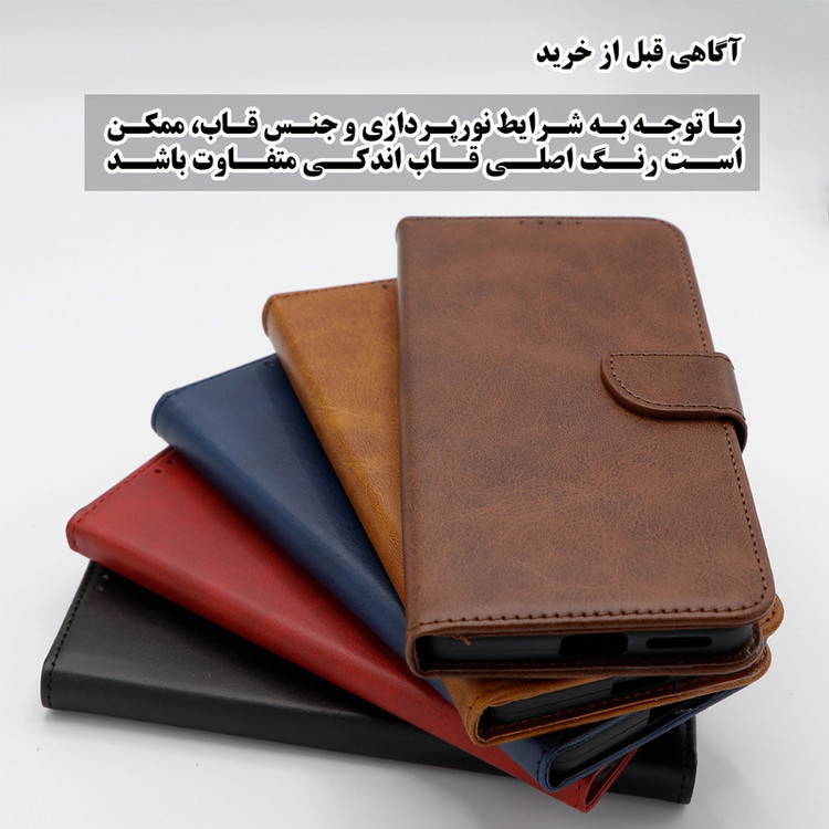 کیف کلاسوری گرین گارد مدل چرمی مگنتی کد Blue-B01 مناسب برای گوشی موبایل سامسونگ Galaxy A7 2016