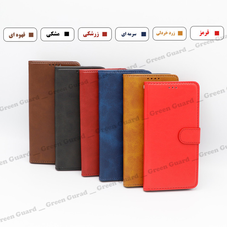 کیف کلاسوری گرین گارد طرح چرمی مدل Landing مناسب برای گوشی موبایل سامسونگ Galaxy A13 4G / A32 5G / M32 5G به همراه بند آویز