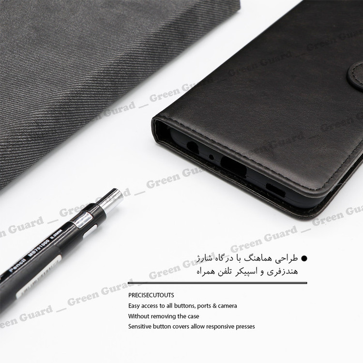 کیف کلاسوری گرین گارد طرح چرمی مدل Landing مناسب برای گوشی موبایل سامسونگ Galaxy A33 5G به همراه بند آویز